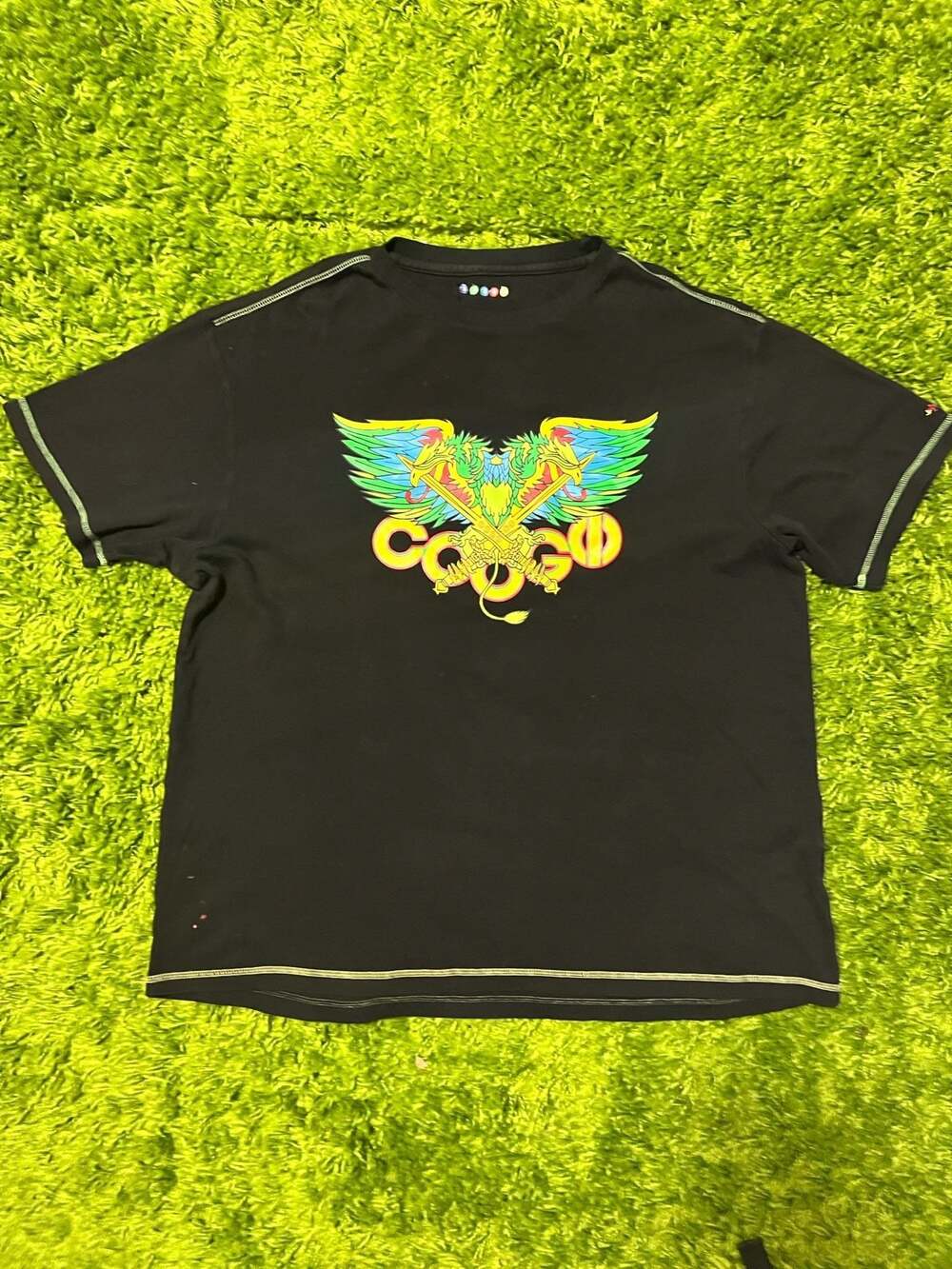 COOGI Vintage Y2K Embroidered Winged Crest T-Shirt